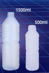 Garrafas de 500ml e 1500ml